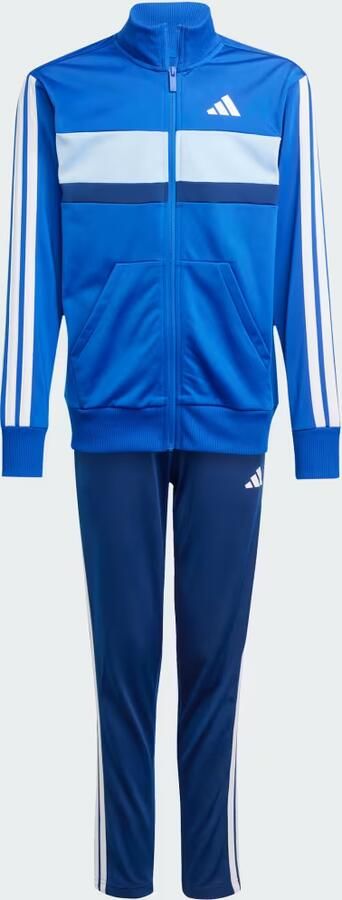 Adidas Seasonal Essentials Tiberio 3-Stripes Tricot Trainingspak Kids Blauw Kind Blauw - Foto 5