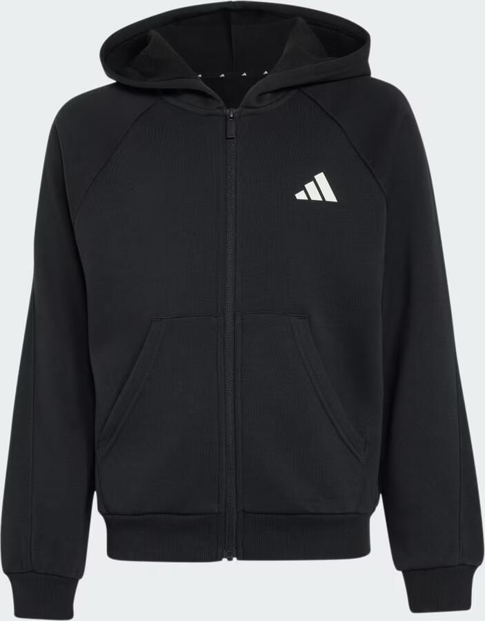 Adidas Seasonals Collegiate Typography Full Zip Hoody Junior