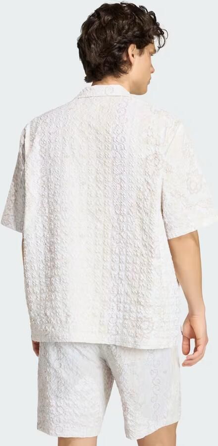 Adidas Originals relaxed fit vrijetijdshemd van seersucker met logo-applicatie - Foto 7