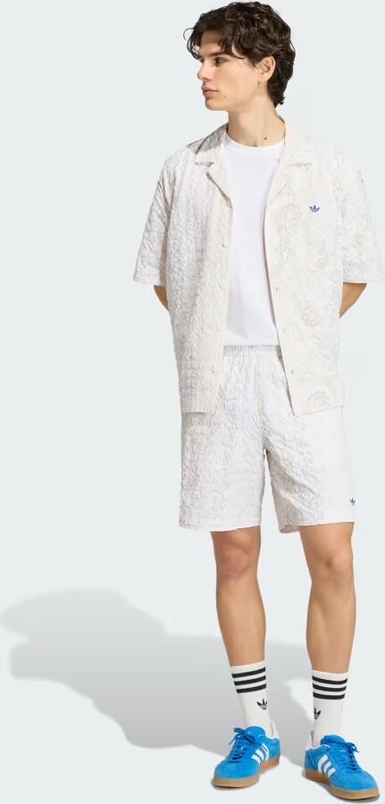 Adidas Originals relaxed fit vrijetijdshemd van seersucker met logo-applicatie - Foto 8