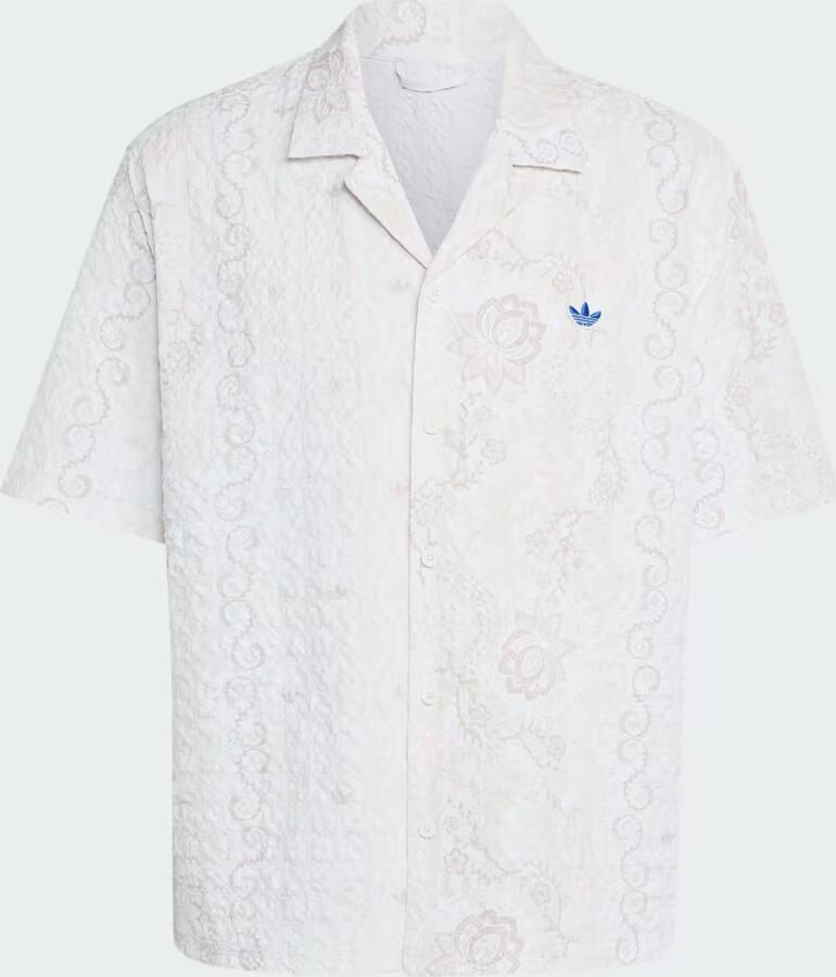 Adidas Originals relaxed fit vrijetijdshemd van seersucker met logo-applicatie - Foto 6