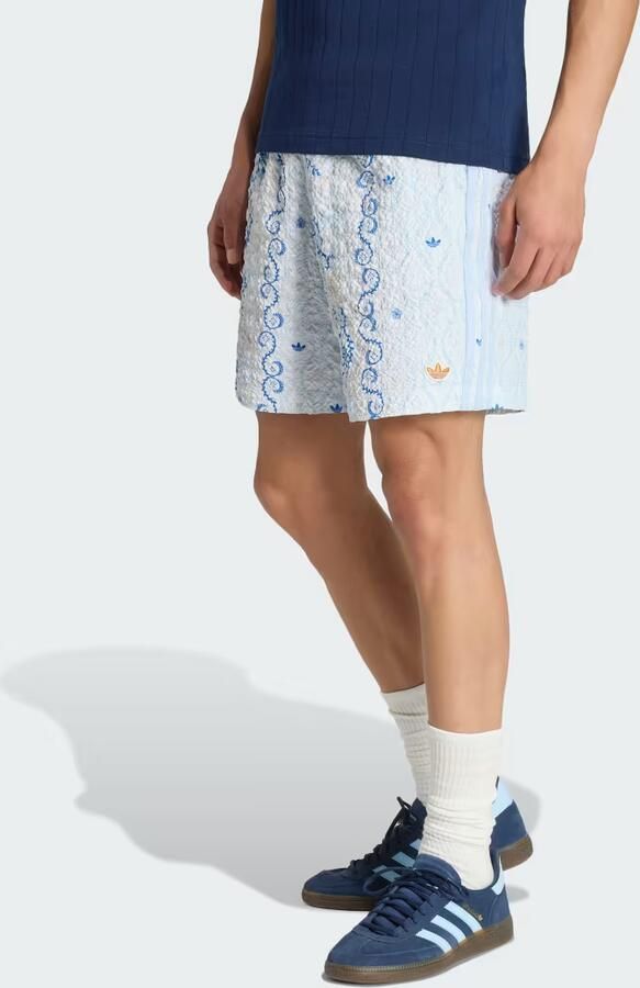 Adidas Originals relaxed fit korte broek van seersucker