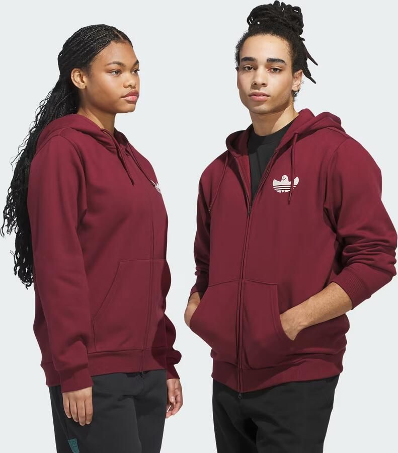 Adidas Sh gry Zip Up Graphic Hoodie
