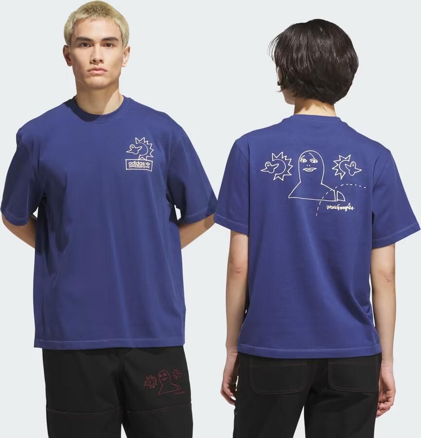Adidas SKATEBOARDING x MARK GONZALES NOT AMUSED T--SHIRT
