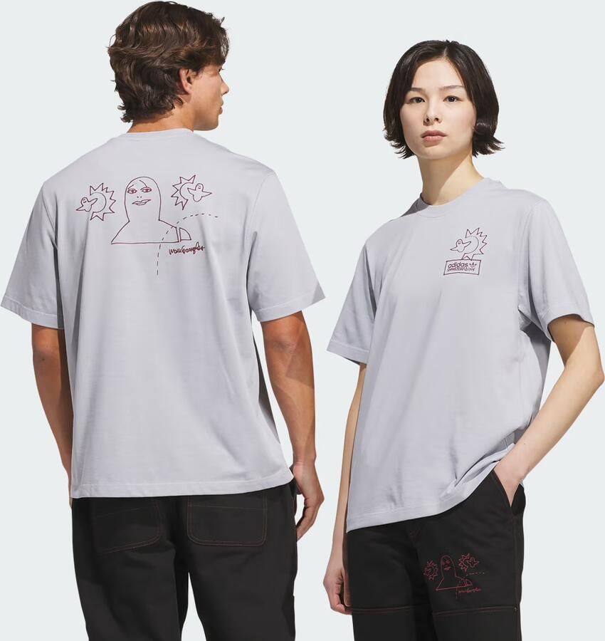 Adidas SKATEBOARDING x MARK GONZALES NOT AMUSED T--SHIRT - Foto 2