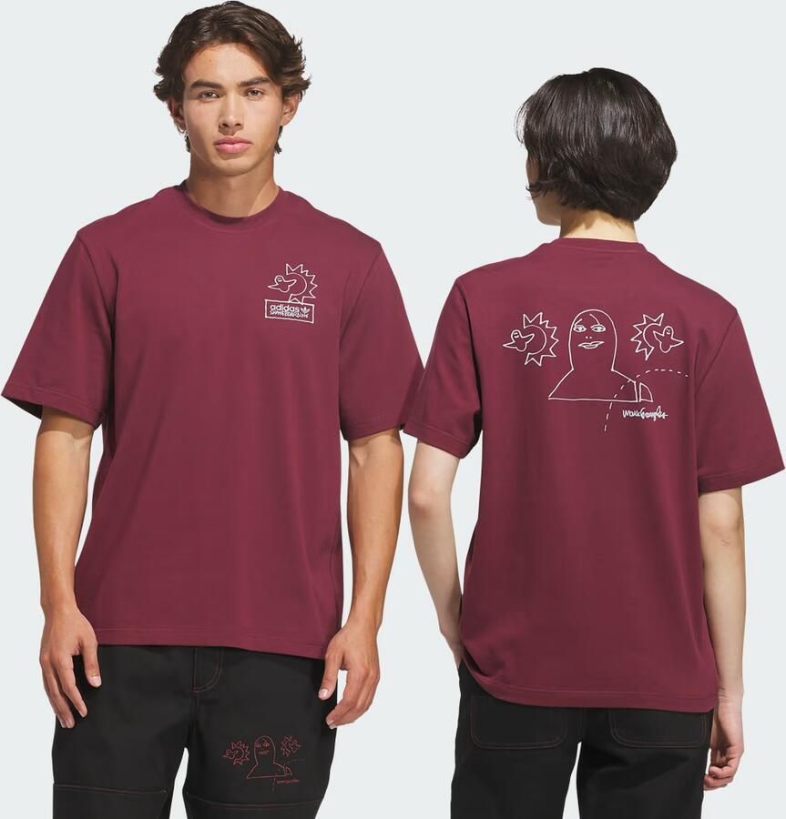 Adidas SKATEBOARDING x MARK GONZALES NOT AMUSED T--SHIRT