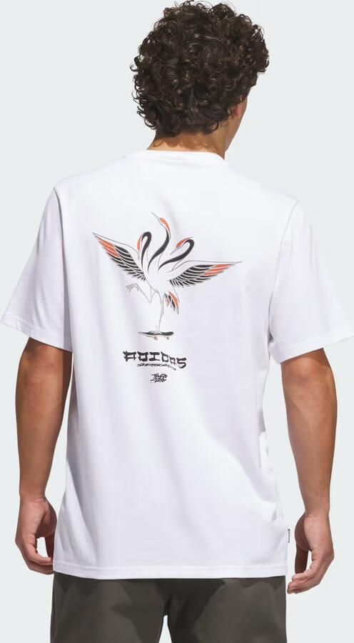 Adidas SKATEBOARDING x TEMPLE OF SKATE CRANE T-SHIRT - Foto 4