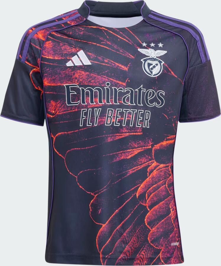 Adidas Sl Benfica 2025 2026 Vierde Replica Voetbalshirt Kids