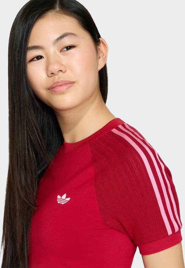 Adidas SLIM-FIT KNITTED 3-STRIPES T-SHIRT - Foto 4