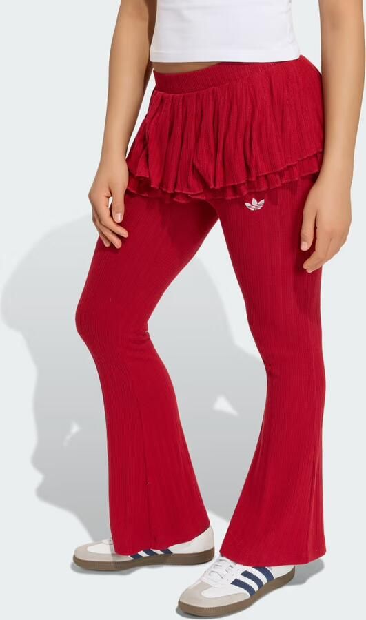 Adidas SLIM-FIT KNITTED LEGGING MET RUCHES
