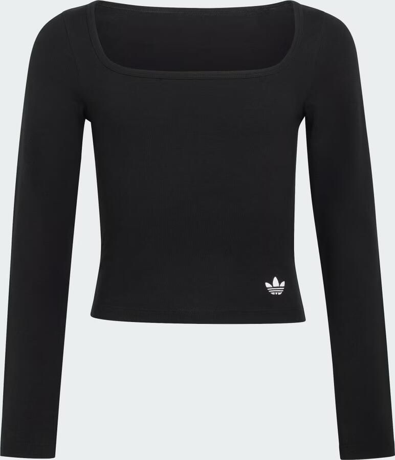 Adidas SLIM-FIT LONGSLEEVE MET VIERKANTE HALS - Foto 4