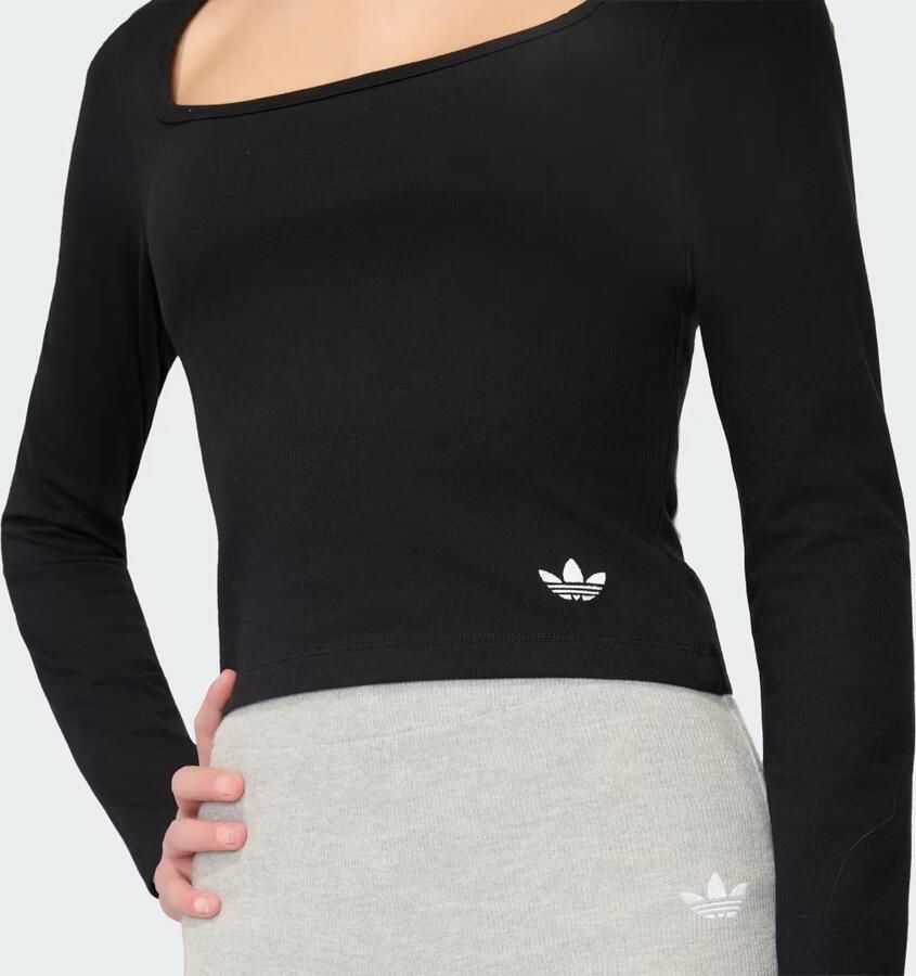 Adidas SLIM-FIT LONGSLEEVE MET VIERKANTE HALS - Foto 3