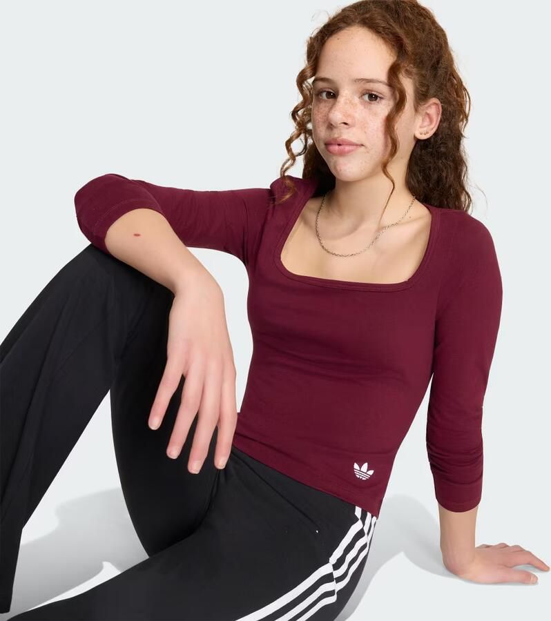 Adidas SLIM-FIT LONGSLEEVE MET VIERKANTE HALS - Foto 2
