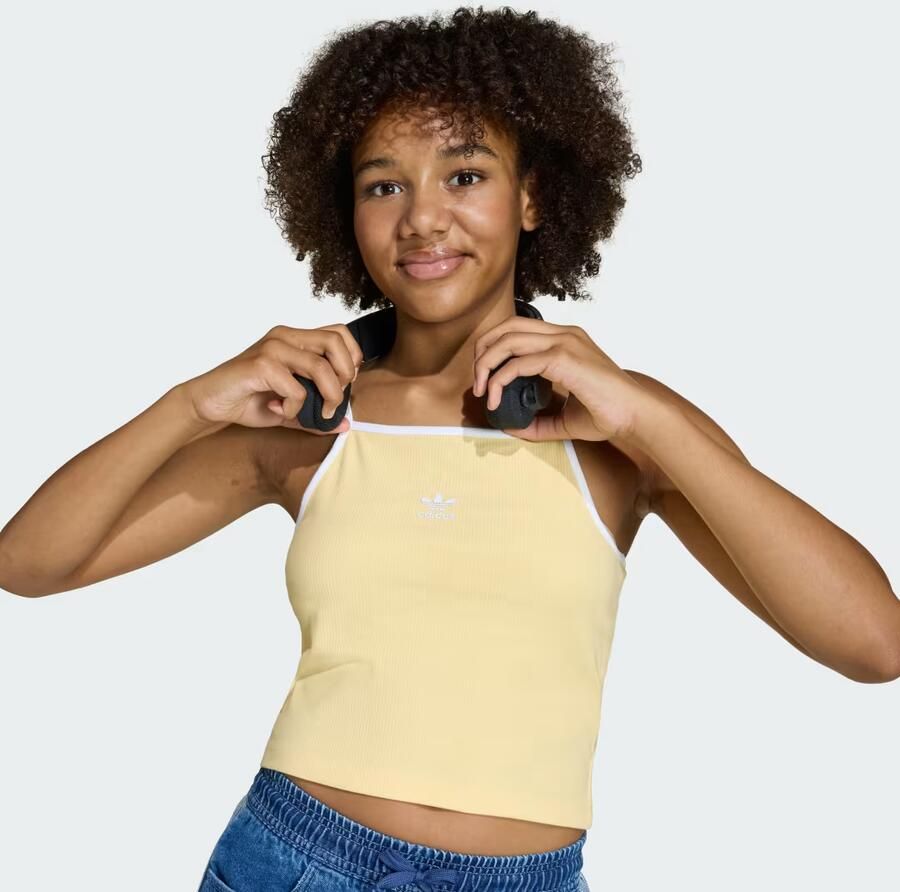 Adidas Originals Slim fit tanktop van katoenmix