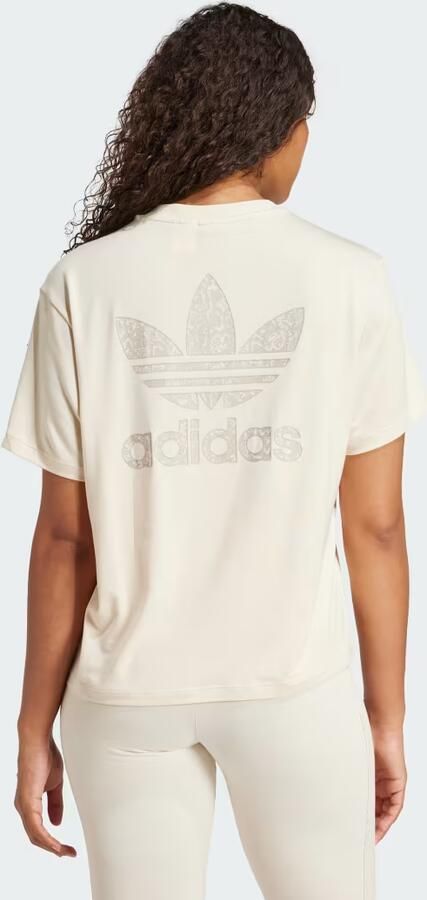 Adidas Originals Snake Infill T-Shirt White- Dames White - Foto 5