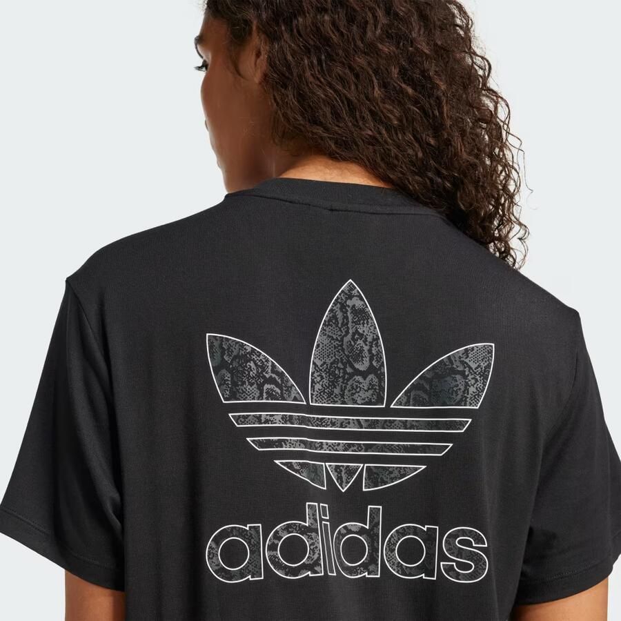 Adidas Originals Snake Infill T-Shirt Black- Dames Black - Foto 2