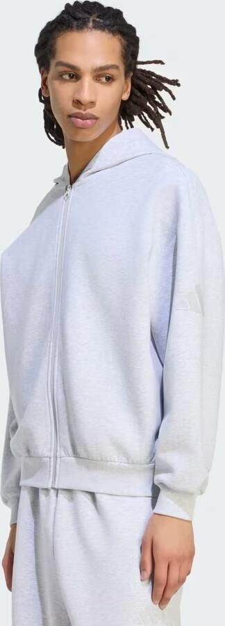 Adidas SOFT LUX HOODIE MET LANGE RITSSLUITING