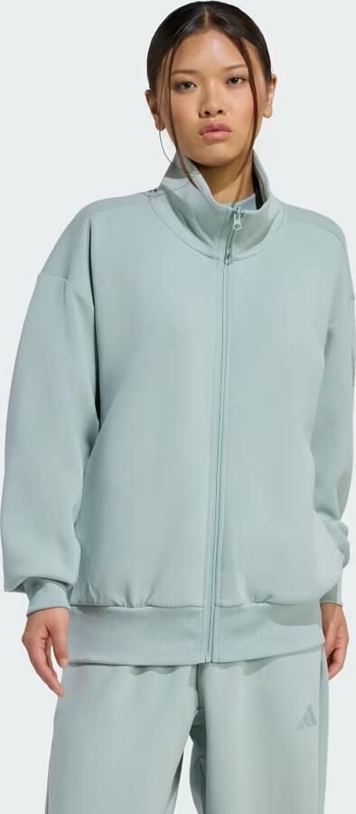 Adidas Soft Lux Loose-fit Jack met Lange Ritssluiting
