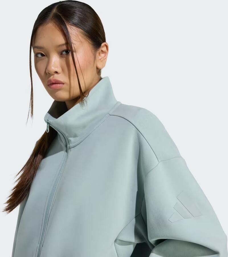 Adidas Soft Lux Loose-fit Jack met Lange Ritssluiting - Foto 2
