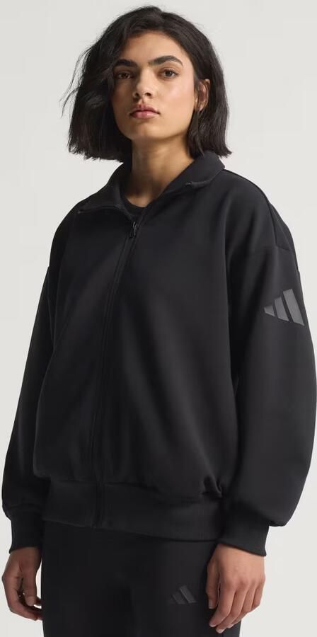 Adidas Soft Lux Loose-fit Jack met Lange Ritssluiting