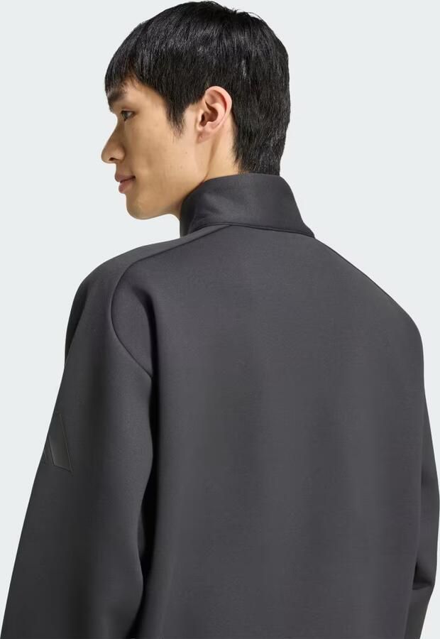 Adidas Soft Lux Winter Knit Sweatshirt met Korte Rits - Foto 5