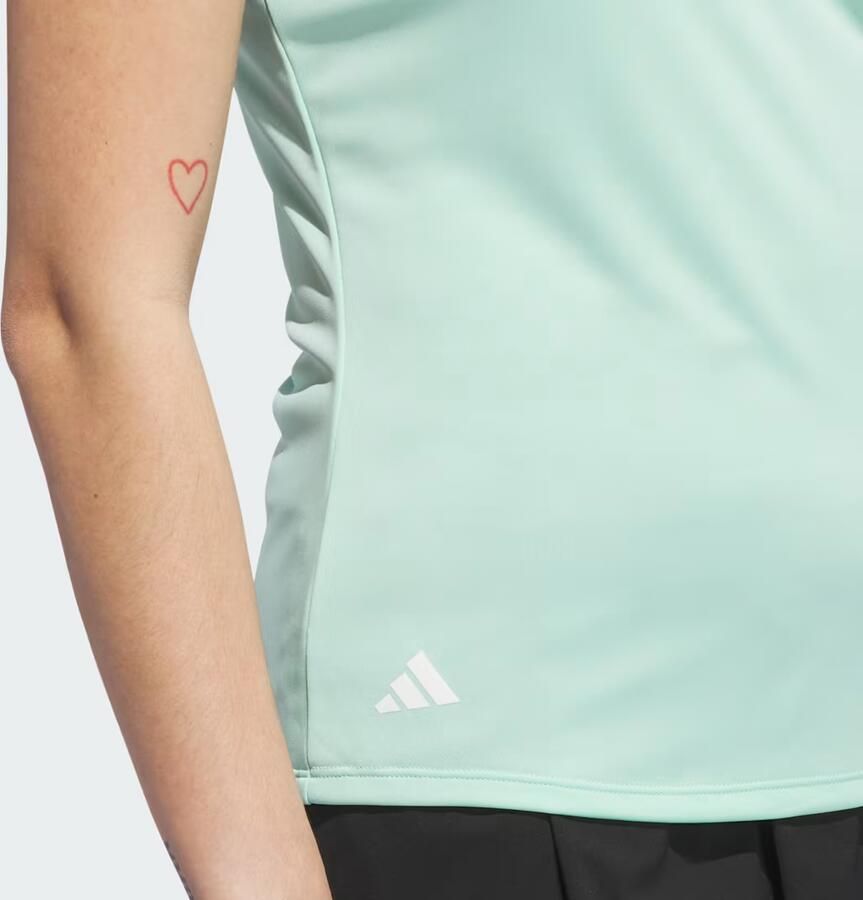 Adidas Solid Performance Poloshirt met Korte Mouwen - Foto 2