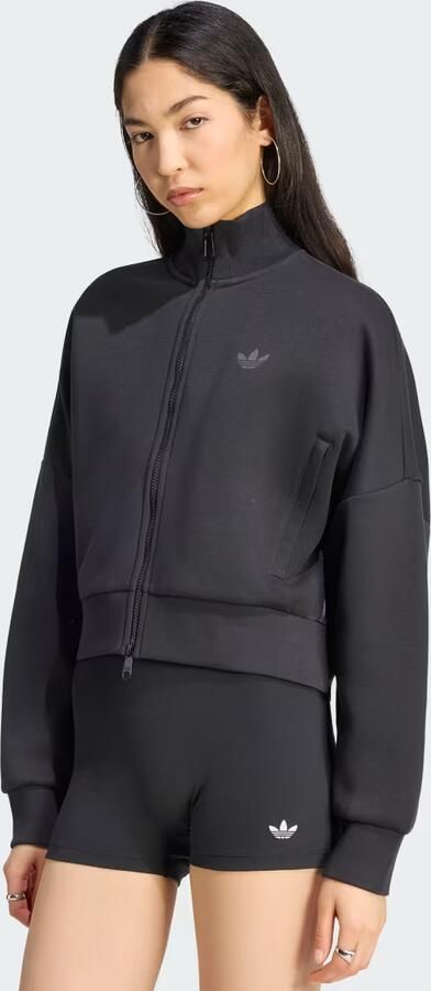 Adidas Originals Spacer Full Zip Track Top Zwart- Dames Zwart - Foto 2