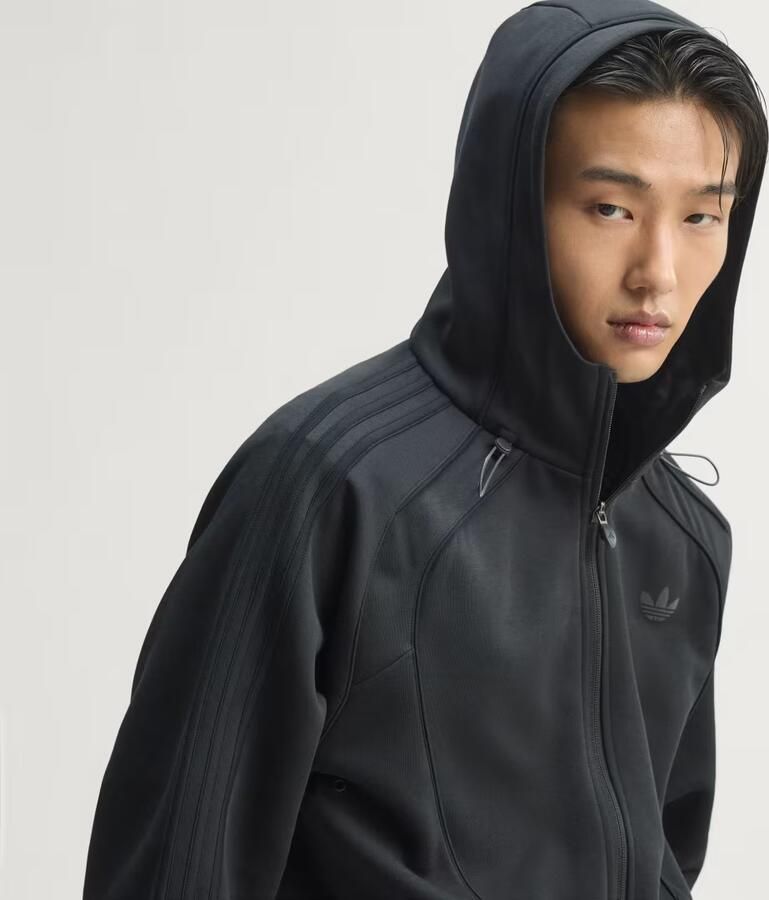 Adidas SPACER TEAMGEIST 26 CUTLINE HOODIE MET LANGE RITSSLUITING