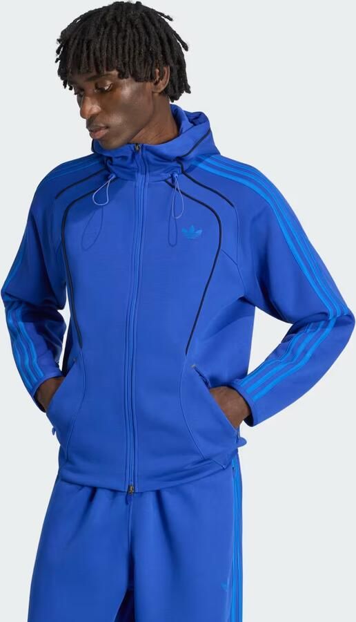 Adidas SPACER TEAMGEIST 26 CUTLINE HOODIE MET LANGE RITSSLUITING