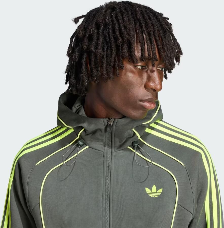 Adidas SPACER TEAMGEIST 26 CUTLINE HOODIE MET LANGE RITSSLUITING - Foto 2