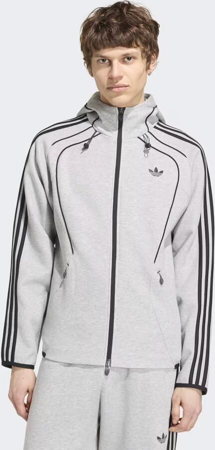 Adidas SPACER TEAMGEIST 26 CUTLINE HOODIE MET LANGE RITSSLUITING