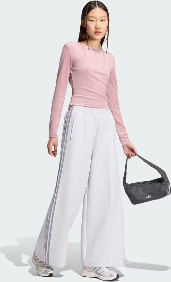 Adidas Originals Spacer Wide Joggers Grijs- Dames Grijs - Foto 5