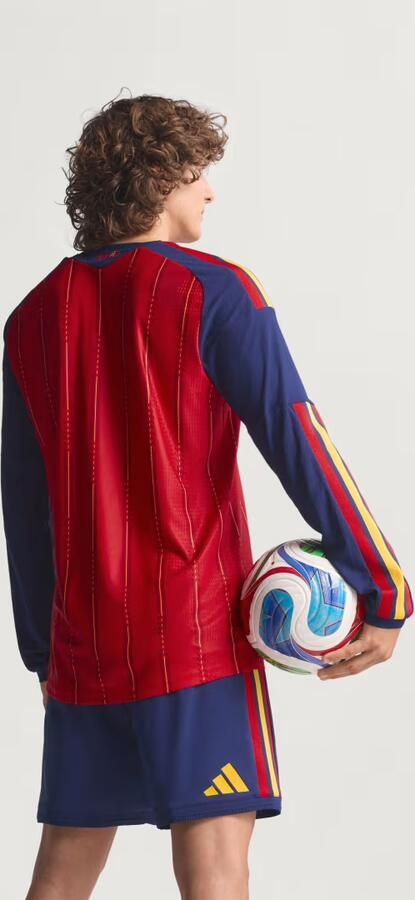 Adidas Spanje 26 Authentiek Thuisshirt met Lange Mouwen - Foto 6