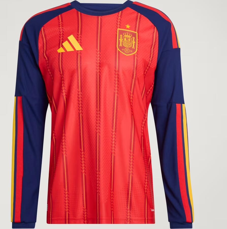 Adidas Spanje 26 Authentiek Thuisshirt met Lange Mouwen - Foto 3
