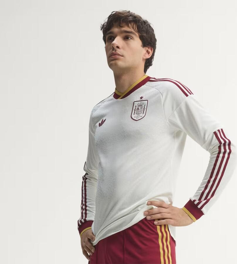 Adidas Spanje 26 Authentiek Uitshirt met Lange Mouwen