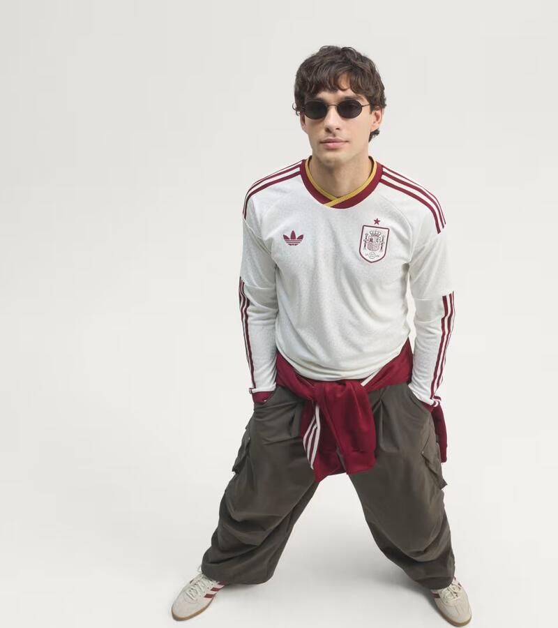 Adidas Spanje 26 Authentiek Uitshirt met Lange Mouwen - Foto 5