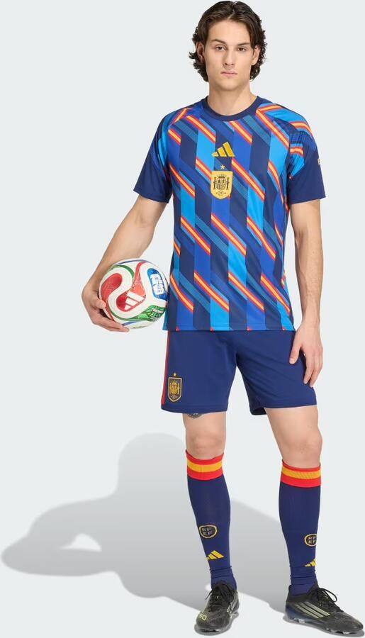 Adidas Spain 2026 Pre Match Shirt Blauw- Heren Blauw - Foto 4
