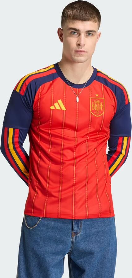 Adidas Spanje 26 Thuisshirt met Lange Mouwen