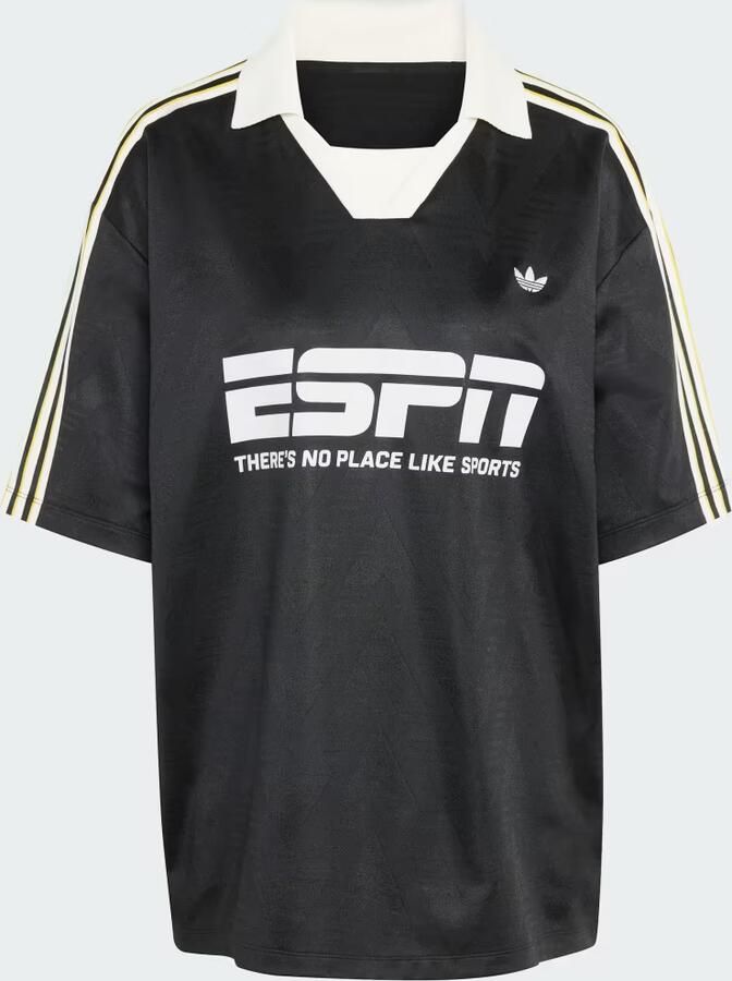 Adidas Originals Sponsor Football T-Shirt Zwart- Dames Zwart - Foto 4
