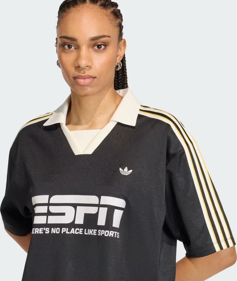 Adidas Originals Sponsor Football T-Shirt Zwart- Dames Zwart - Foto 3