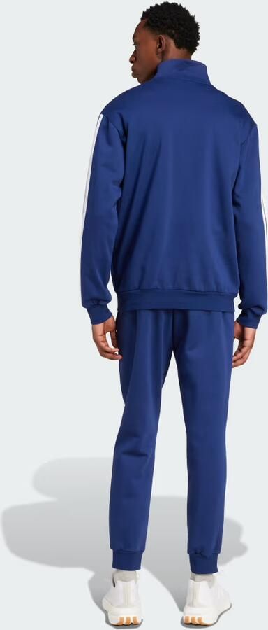 Adidas Sportswear Basic 3-Stripes Fleece Trainingspak Blauw- Heren Blauw - Foto 3