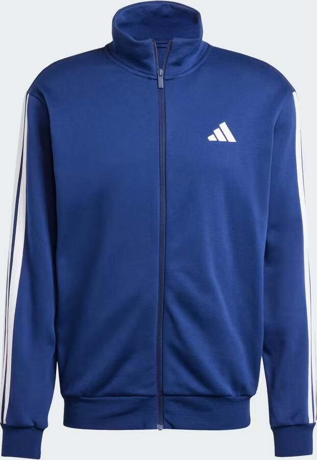 Adidas Sportswear Basic 3-Stripes Fleece Trainingspak Blauw- Heren Blauw - Foto 2