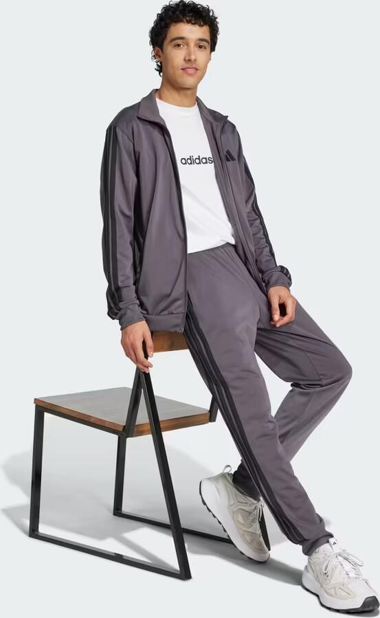 Adidas Sportswear Basic 3-Stripes Tricot Trainingspak Heren - Foto 2