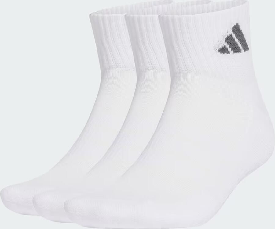 Adidas SPORTSWEAR GEVOERDE ENKELSOKKEN 3 PAAR