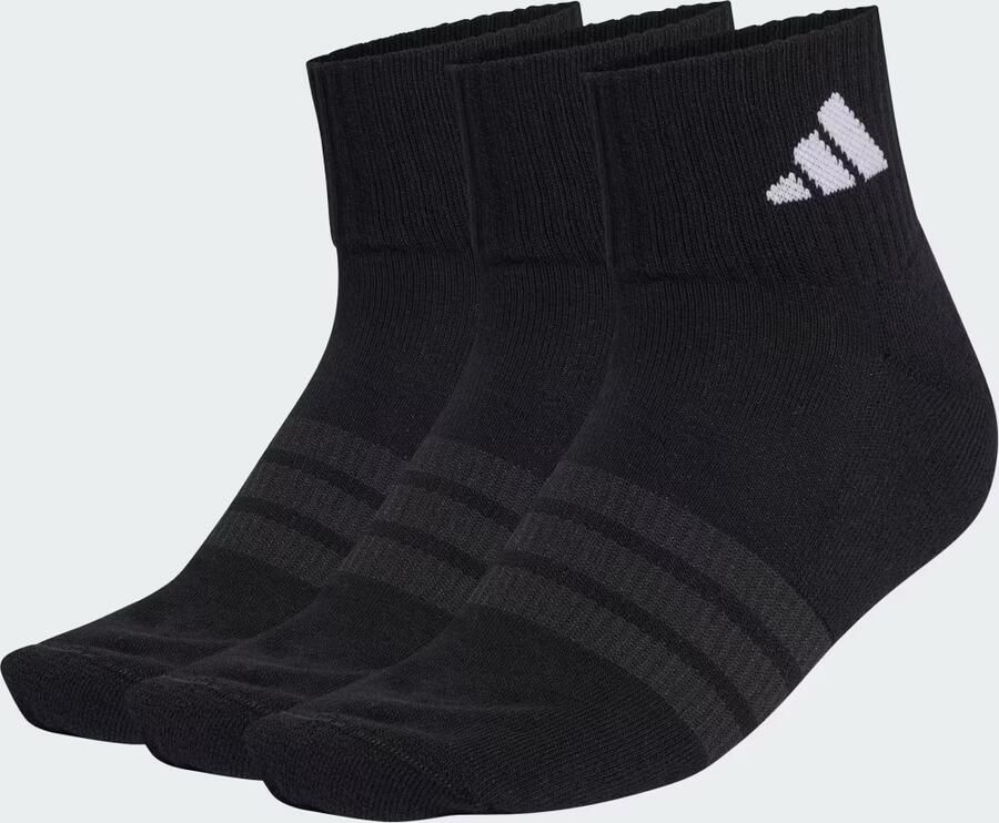 Adidas SPORTSWEAR GEVOERDE ENKELSOKKEN 3 PAAR