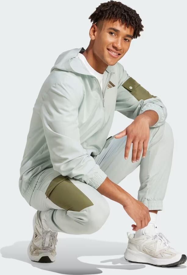 Adidas Sportswear Woven Cargo Trainingspak Grijs- Heren Grijs - Foto 3