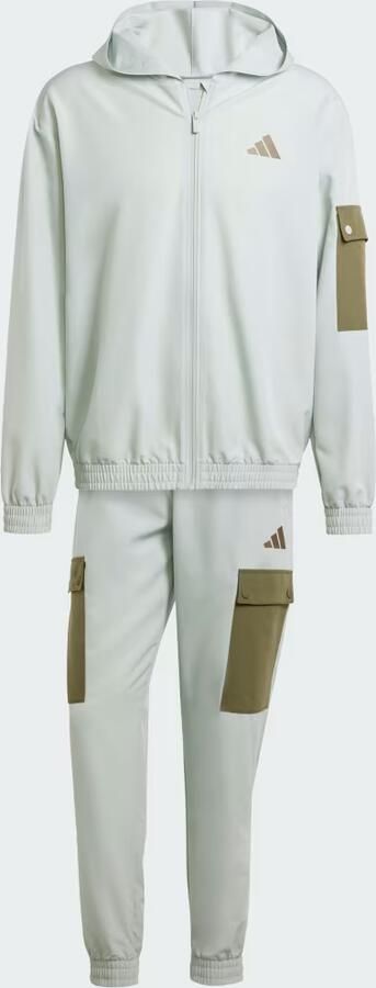 Adidas Sportswear Woven Cargo Trainingspak Grijs- Heren Grijs - Foto 5