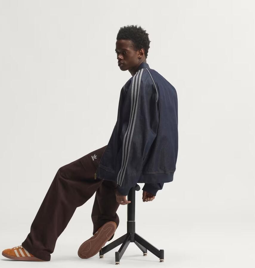 Adidas Originals Loose fit jeansjack van puur katoen met gestikt logo - Foto 3