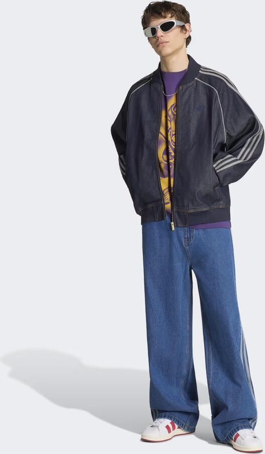 Adidas Originals Loose fit jeansjack van puur katoen met gestikt logo - Foto 2