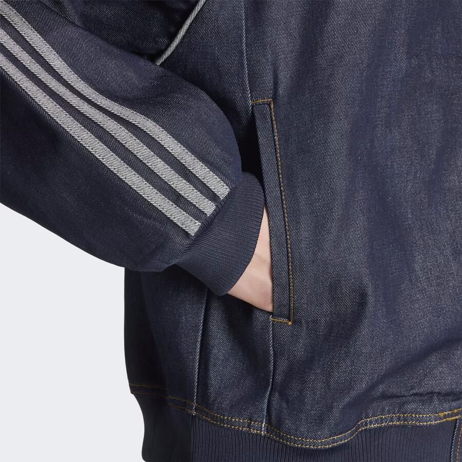 Adidas Originals Loose fit jeansjack van puur katoen met gestikt logo - Foto 4
